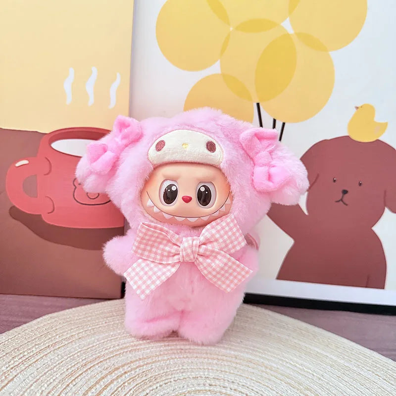 Cute Animals for Labubu Doll Clothing Set Hat 17cm Clothes