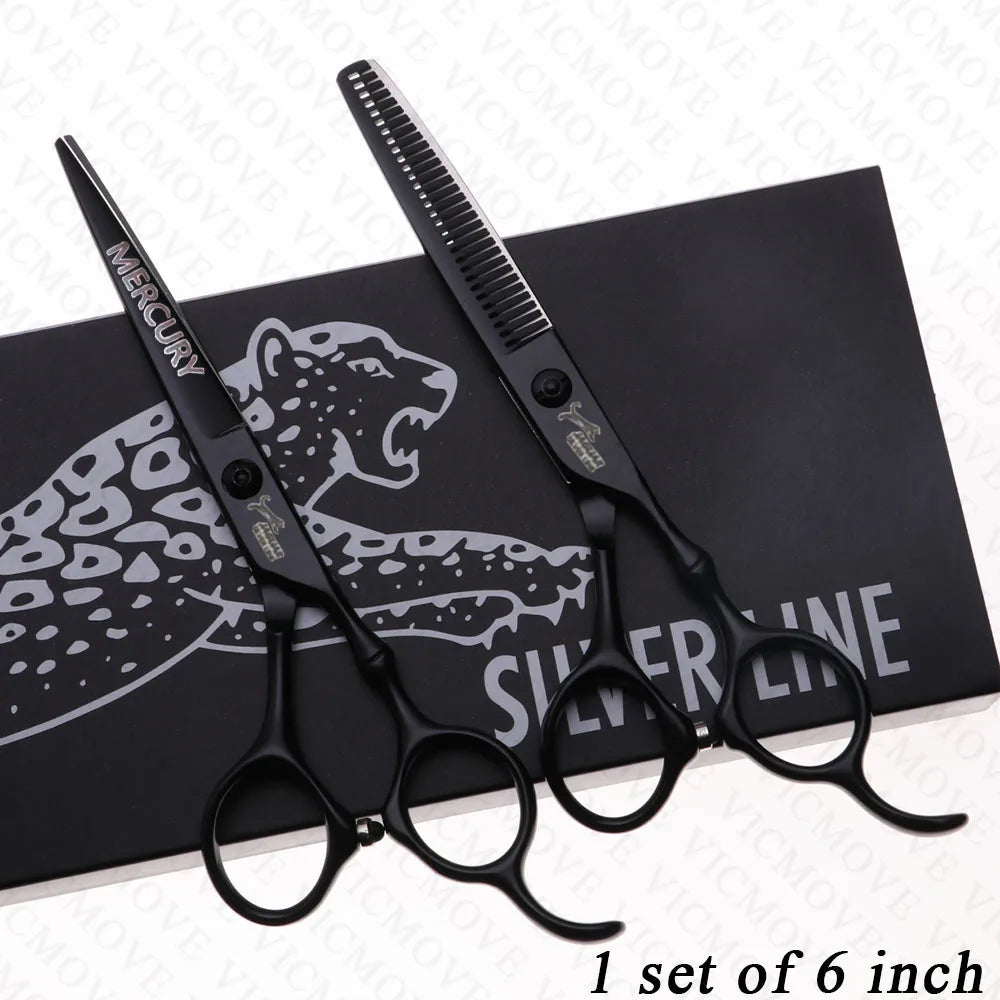 Professional Hairdressing Scissors Set – 5.5 & 6.0 Inch Cutting & Thinning Shears