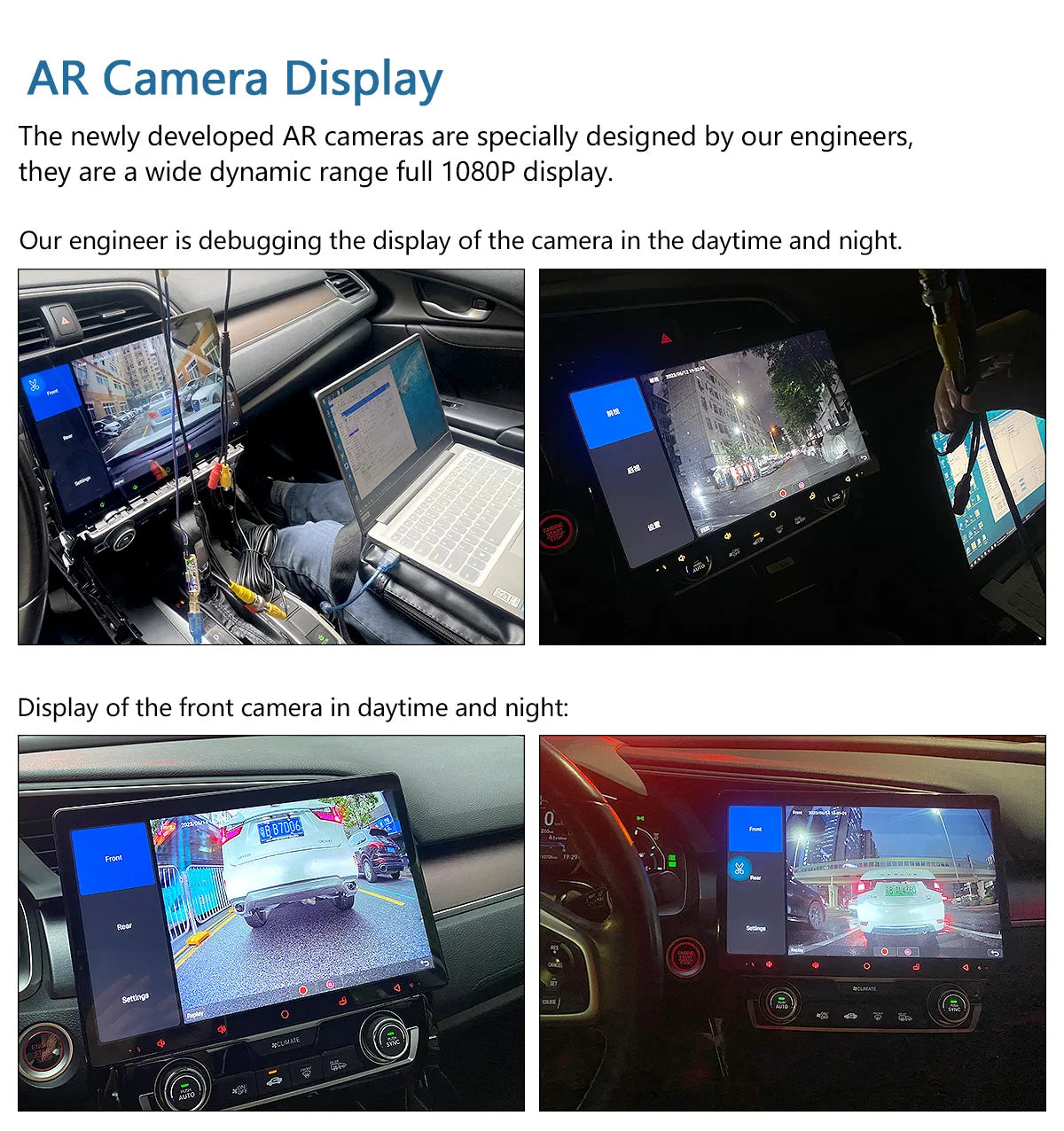 Joying 1080p AR Front and Rear Dash Camera