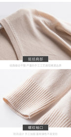 Men's Classic Cashmere Cotton Pullover Sweater – V-Neck & O-Neck