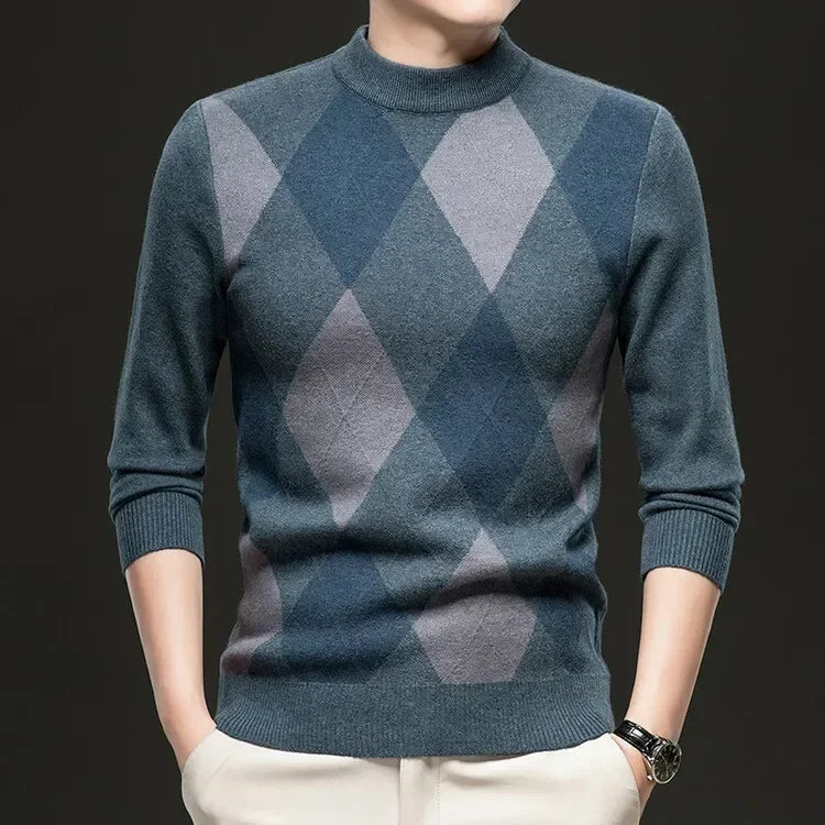 New High Quality Men's  Fashion Business Casual Knitted Sweater