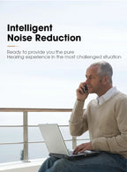 RIKYA Hearing Aid Earphones – Sound Amplifying Ear Hook Headphones for Elderly with Hearing Loss & Tinnitus