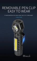 ESMARTER KXK212 Rechargeable LED Headlamp & Dual-Purpose Flashlight