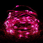 LED Fairy Lights Battery Operated | Waterproof Silver Wire Firefly Starry Lights