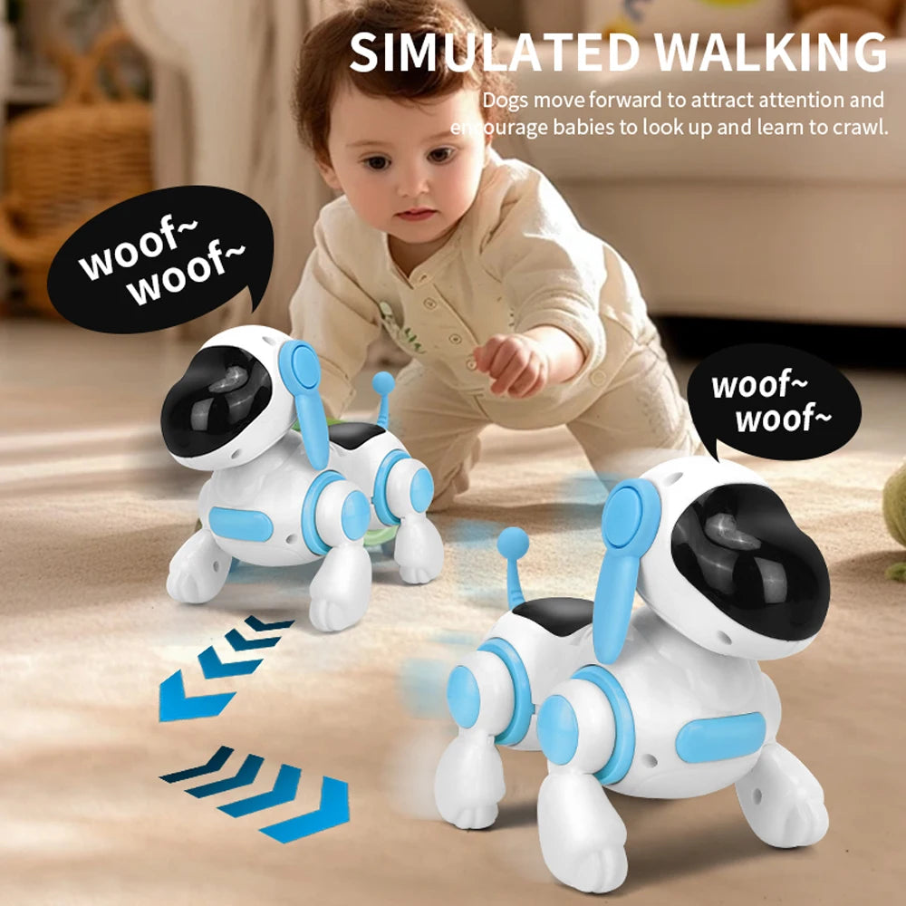 Smart Interactive Robotic Dog Toy – Walking, Lights, Sound & Music | Kids 3