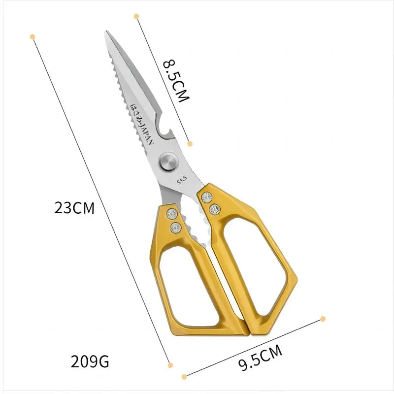 Multifunctional Kitchen Scissors – Stainless Steel Food & Bone Scissors