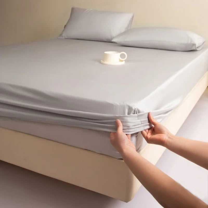 Silky Cooling Fitted Sheet, suit Single bed-