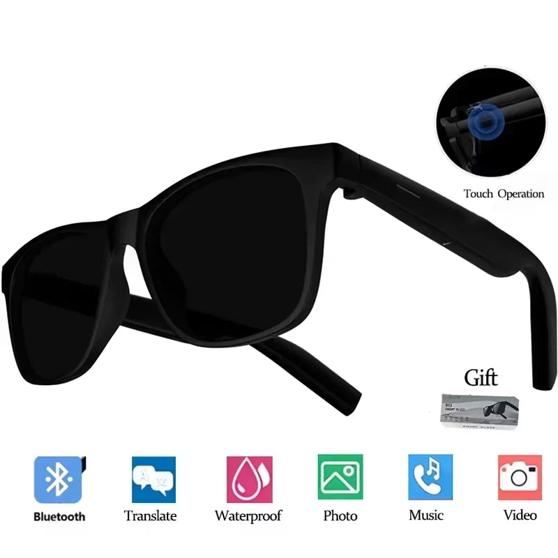 BMAD AI Smart Glasses | 8K Camera, Bluetooth, Voice Assistant & Translator