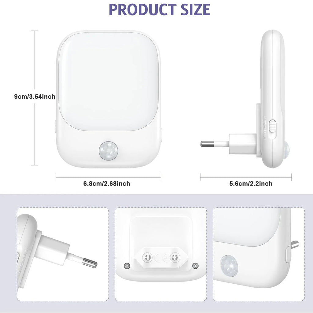 LED Motion Sensor Night Lights for Kids Bedroom