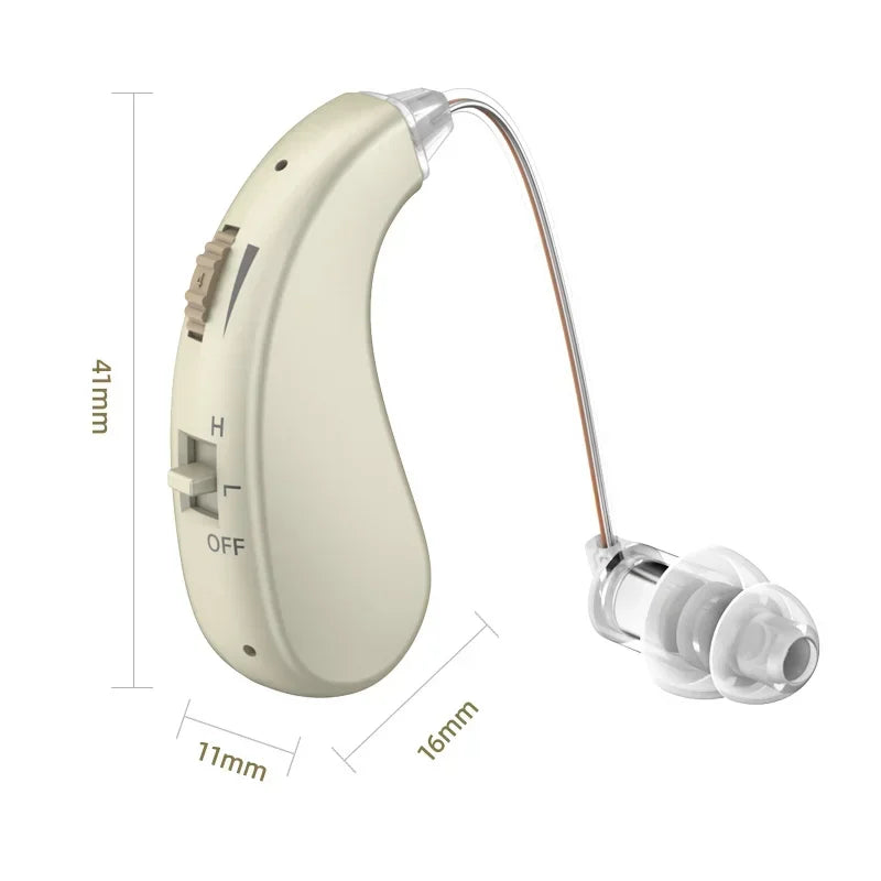 Hearing Aid Headphones for the Elderly – Single-Ear Sound Amplifier with Volume Control