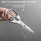Multifunctional Kitchen Scissors – Stainless Steel Food & Bone Scissors