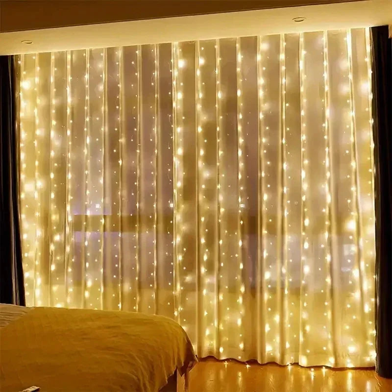 LED Curtain Fairy Lights with Remote Control – USB, 8 Modes, 3 to 6 Metres