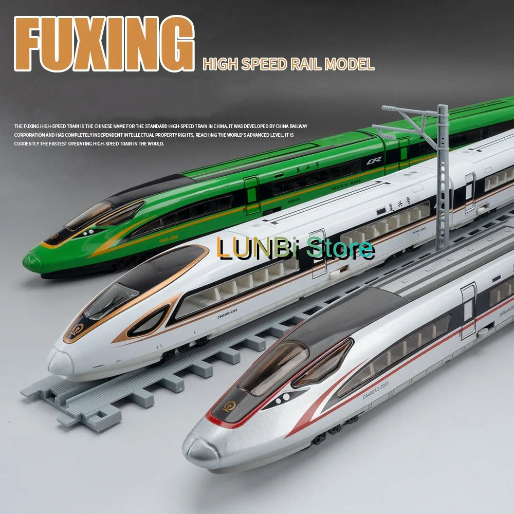 1:87 High Speed Train Die-Cast Model with Lights & Sound