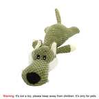 Animal Plush Squeaky Dog Toy – Bite-Resistant Lion, Wolf & Elephant | Small & Medium Dogs