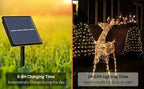 Solar Copper Wire Fairy Lights – IP65 Waterproof, Auto On/Off, 8 Modes