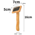 Wooden Dog & Cat Grooming Brush – Detangling Comb & Massage | Small, Medium, Large