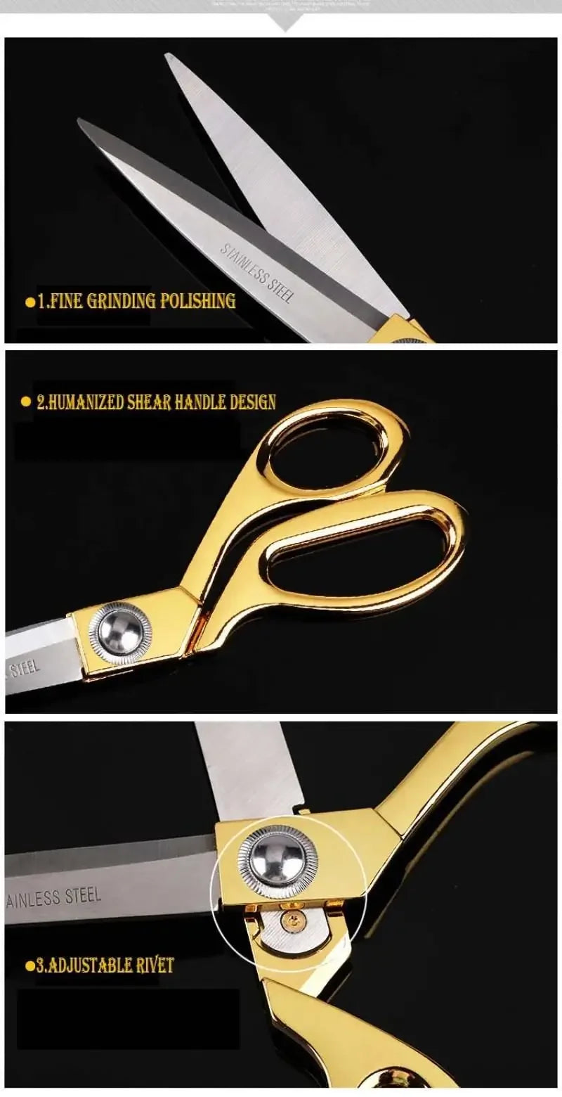 Professional Stainless Steel  Vintage Tailor Scissors