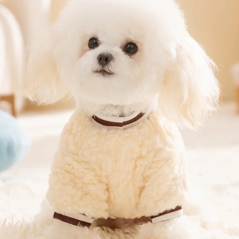 Plush Animal Dog Hoodie – Soft Autumn & Winter Pet Pullover | XS–XL