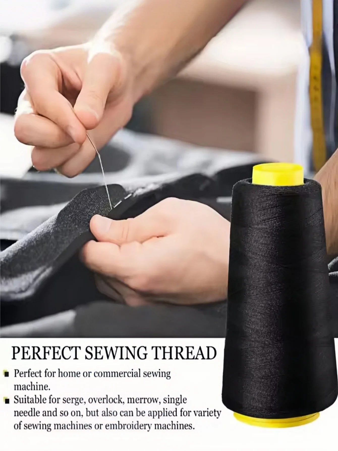 Domestic 100% Polyester overlocker threads. 3000 Yard Each