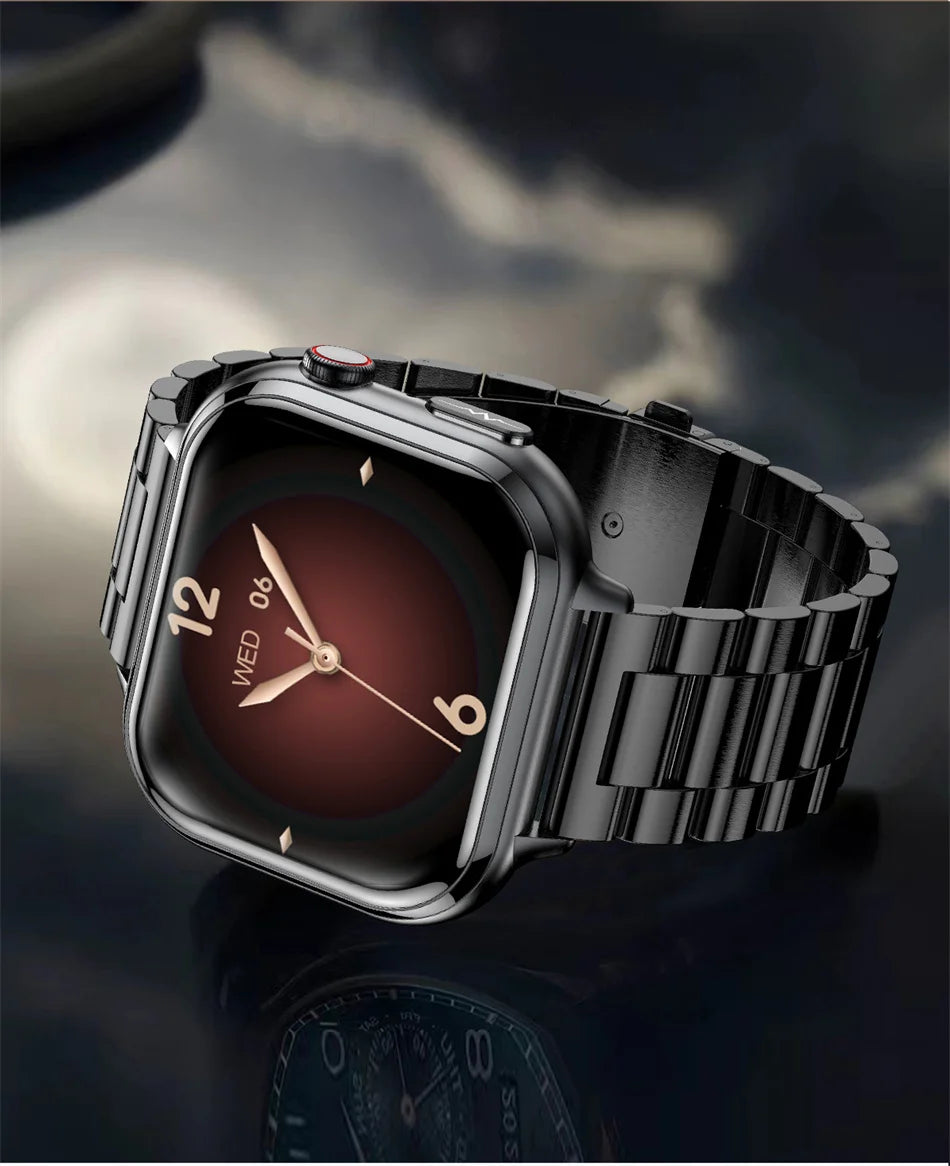 Medical Grade ECG & PPG Smart Watch | Blood Sugar, BMI, Uric Acid & Bluetooth Calling