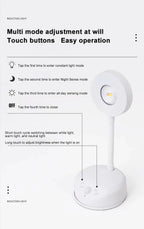 Wireless USB LED Motion Sensor Night Light – Wall Lamp for Bedroom & Living Room