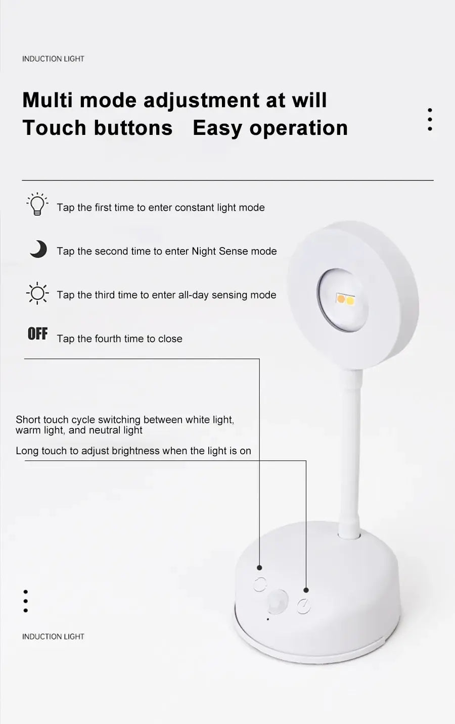 Wireless USB LED Motion Sensor Night Light – Wall Lamp for Bedroom & Living Room