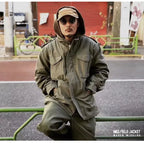 Retro M65 Jacket for Men – Green Outdoor Windbreaker