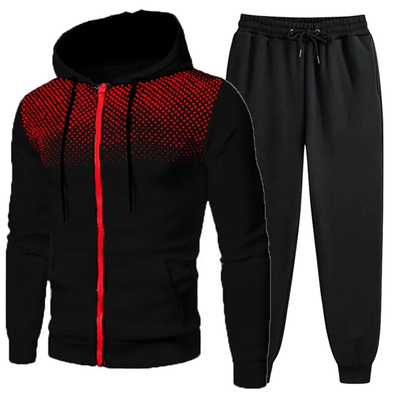 Mens 2026 Tracksuits  Clothing  Sets Hoodie Set Zipper Sweatshirt
