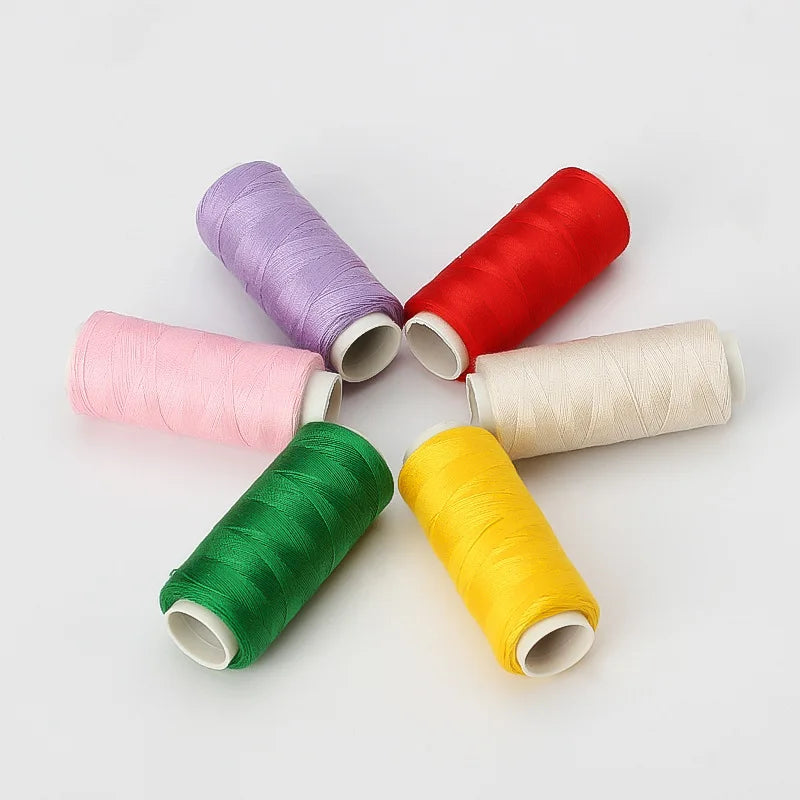 12-Color Embroidery Thread Set - Polyester Sewing Thread