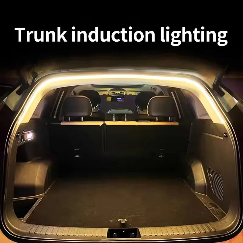 Car Boot LED Light Strip – Auto-Sensing Trunk Ambient Lighting, 2M & 4M | White & Warm