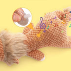 Animal Plush Squeaky Dog Toy – Bite-Resistant Lion, Wolf & Elephant | Small & Medium Dogs