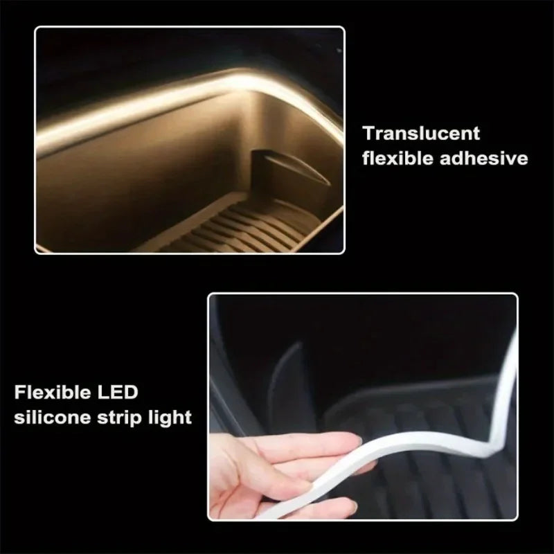 Car Boot LED Light Strip – Auto-Sensing Trunk Ambient Lighting, 2M & 4M | White & Warm