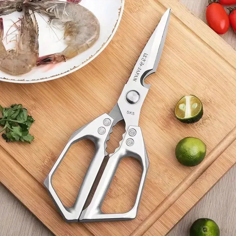 Multifunctional Kitchen Scissors – Stainless Steel Food & Bone Scissors