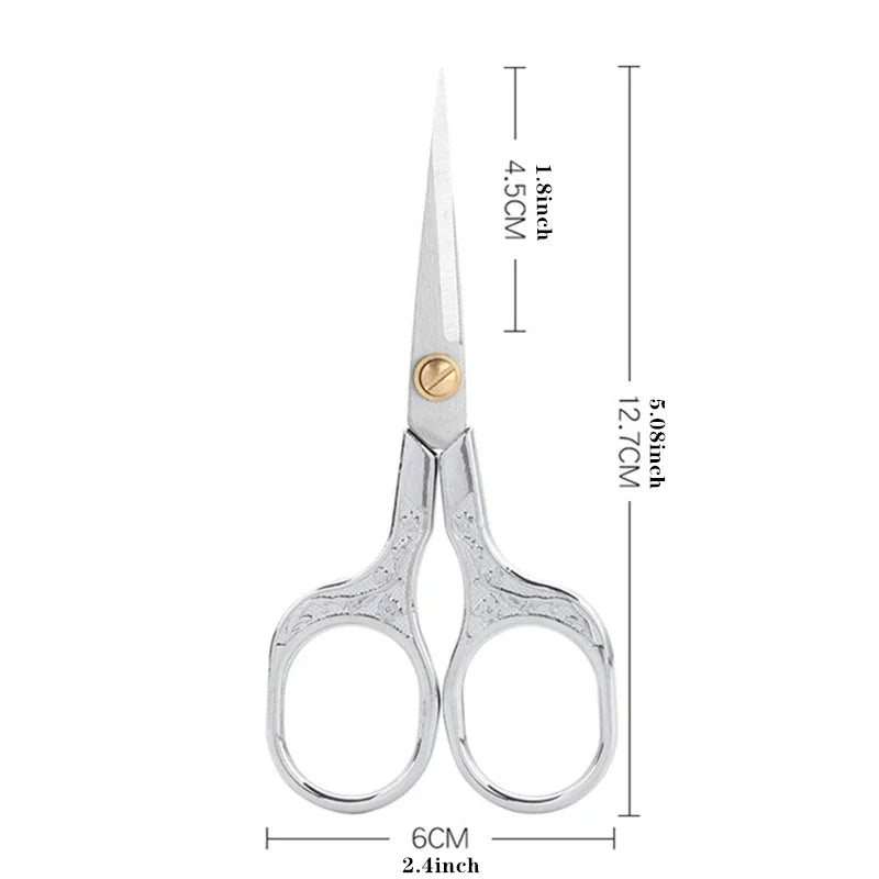 Retro Vintage Embroidery Scissors — Stainless Steel 5 Inch