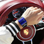 POEDAGAR 857 Men's Rectangular Stainless Steel Quartz Watch