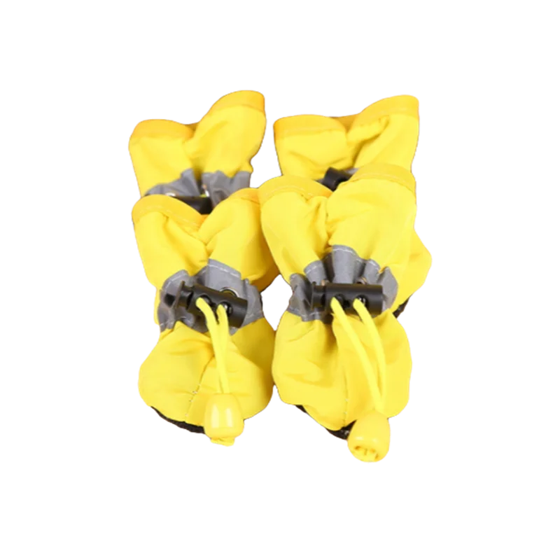 Waterproof Pet Dog Shoes – 4pcs/set | Anti-Slip Rain Boots for Small Dogs & Cats
