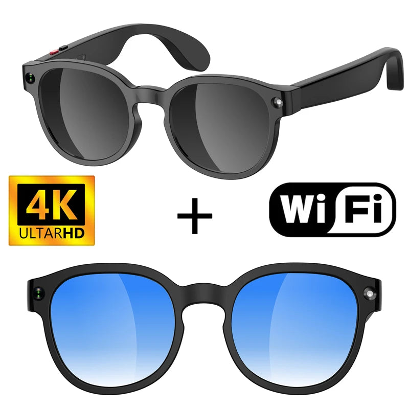 AI Smart Glasses | 8MP Camera, 4K Video, Bluetooth & AI Translation