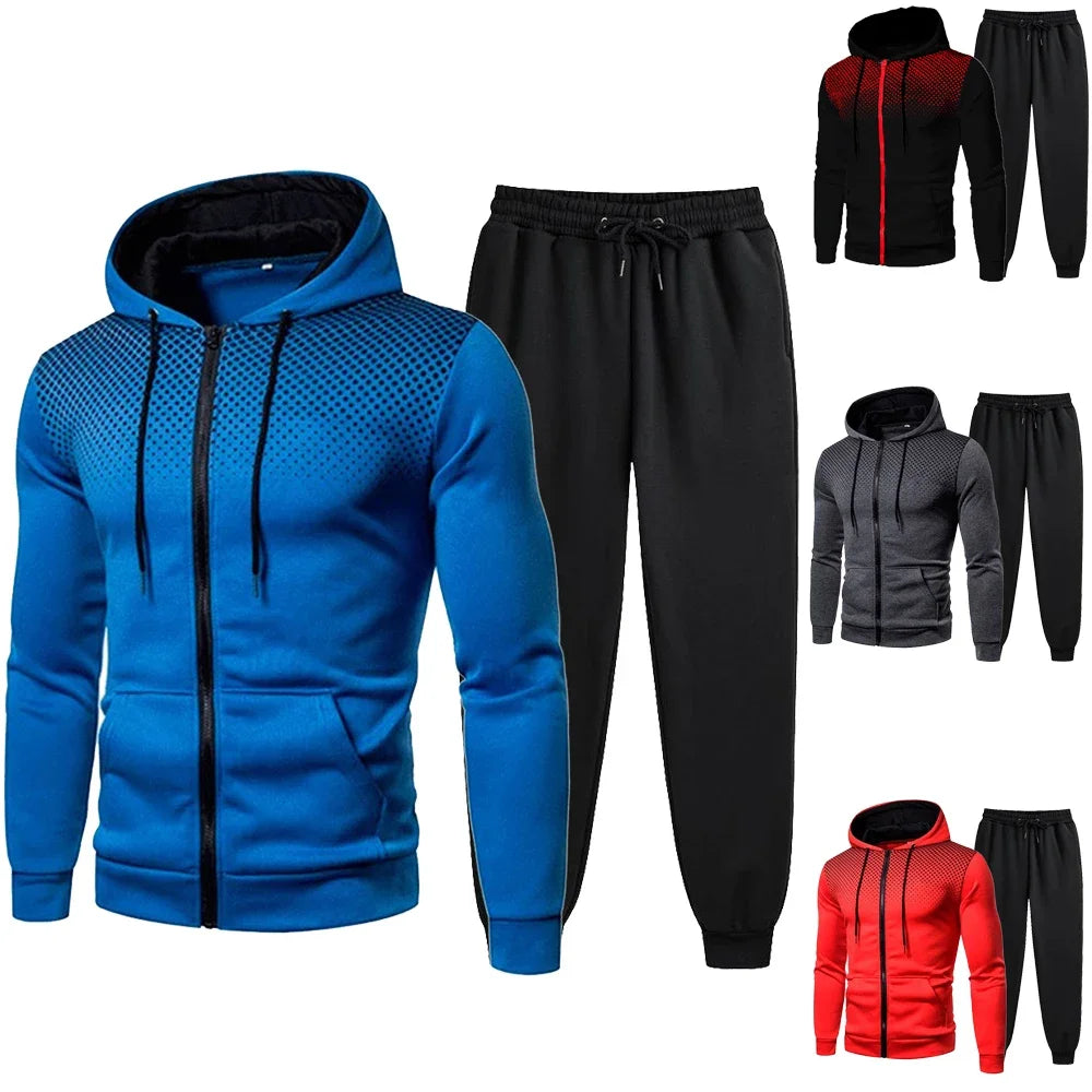 Mens 2026 Tracksuits  Clothing  Sets Hoodie Set Zipper Sweatshirt