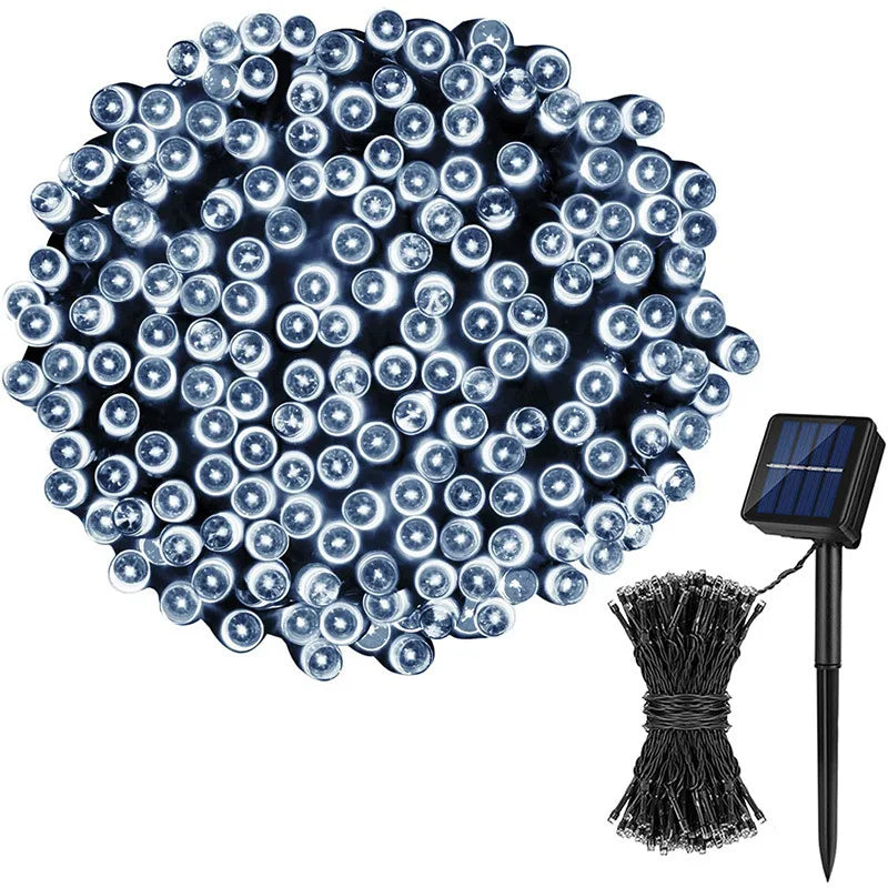 Solar Fairy String Lights – 8 Modes, Waterproof & Outdoor Ready