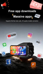PGD 4G Smart Watch Phone – GPS, Dual SIM, 8MP Camera, Android 12, 64GB
