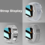 Silver strap displays with mSmart watch
