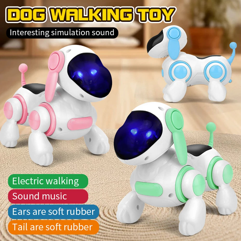 Smart Interactive Robotic Dog Toy – Walking, Lights, Sound & Music | Kids 3