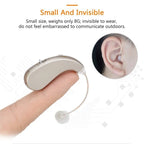 Hearing Aid Headphones for the Elderly – Single-Ear Sound Amplifier with Volume Control
