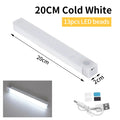 1-4Pcs Rechargeable PIR Motion Sensor LED Bar Light