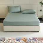Natural 100% Silk Fitted Sheet with Elastic Bands-