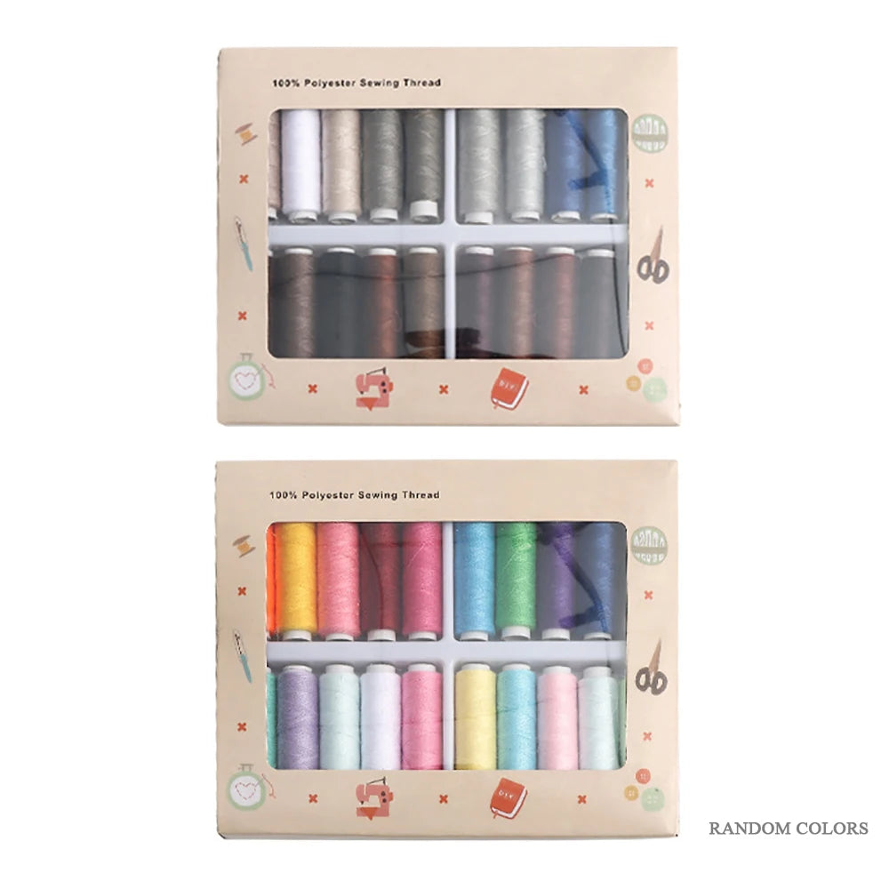 20-Piece 200 metre Polyester Sewing & Embroidery Thread Set