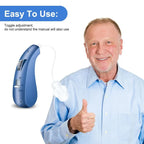 Hearing Aid Headphones for the Elderly – Single-Ear Sound Amplifier with Volume Control