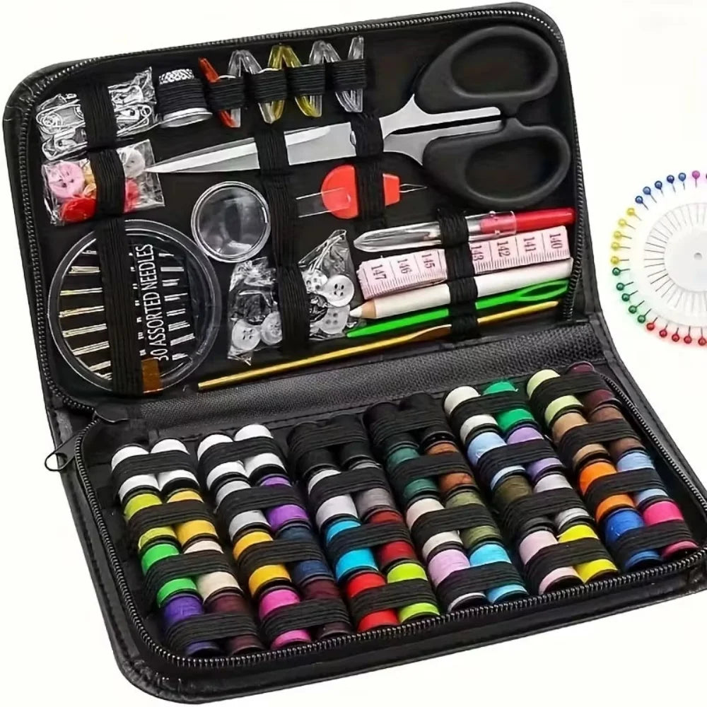 Sewing Kit Complete Set – Threads, Needles, Scissors & More