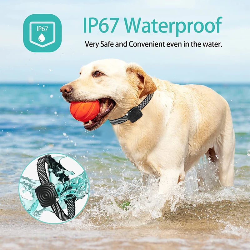 Anti Bark Collar for Dogs – Ultrasonic Vibration Training Collar with IP67 Waterproof & USB Rechargeable