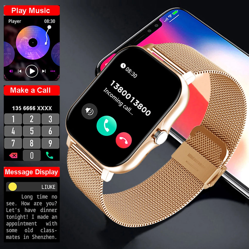 Play music, make a call see message display with this magnificen smart watch